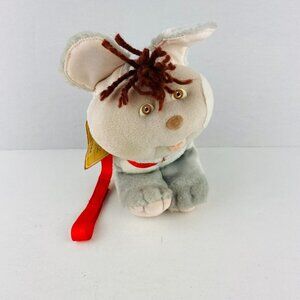 Cabbage Patch Kids CPK Puppy Dog Red Leash 1986 Plush Character Collectible
